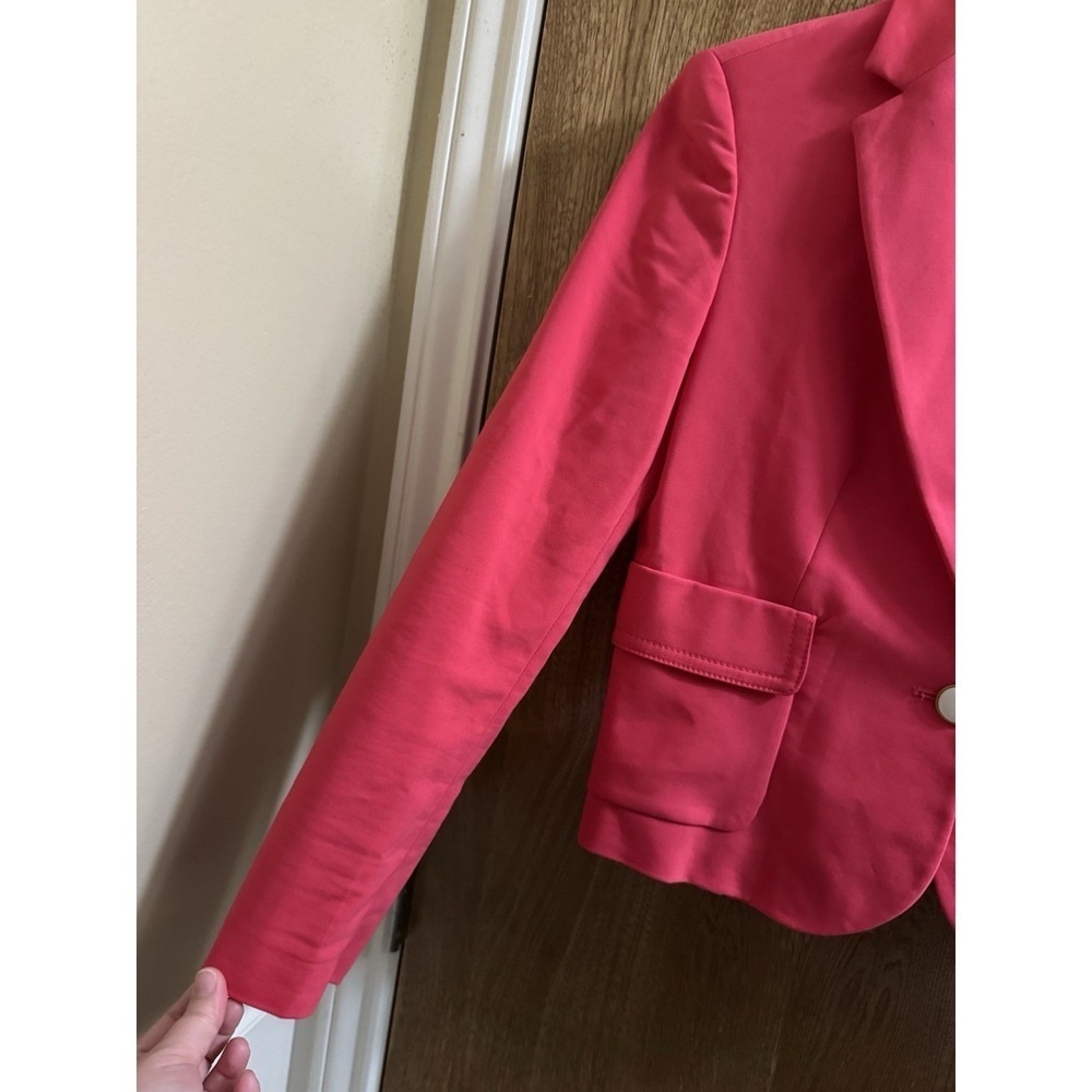 Zara Basic Single Button Blazer Jacket Size XS Fu… - image 5